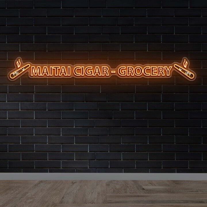 MAITAI CIGAR - GROCERY (version 2) - Premium Neon Artwork