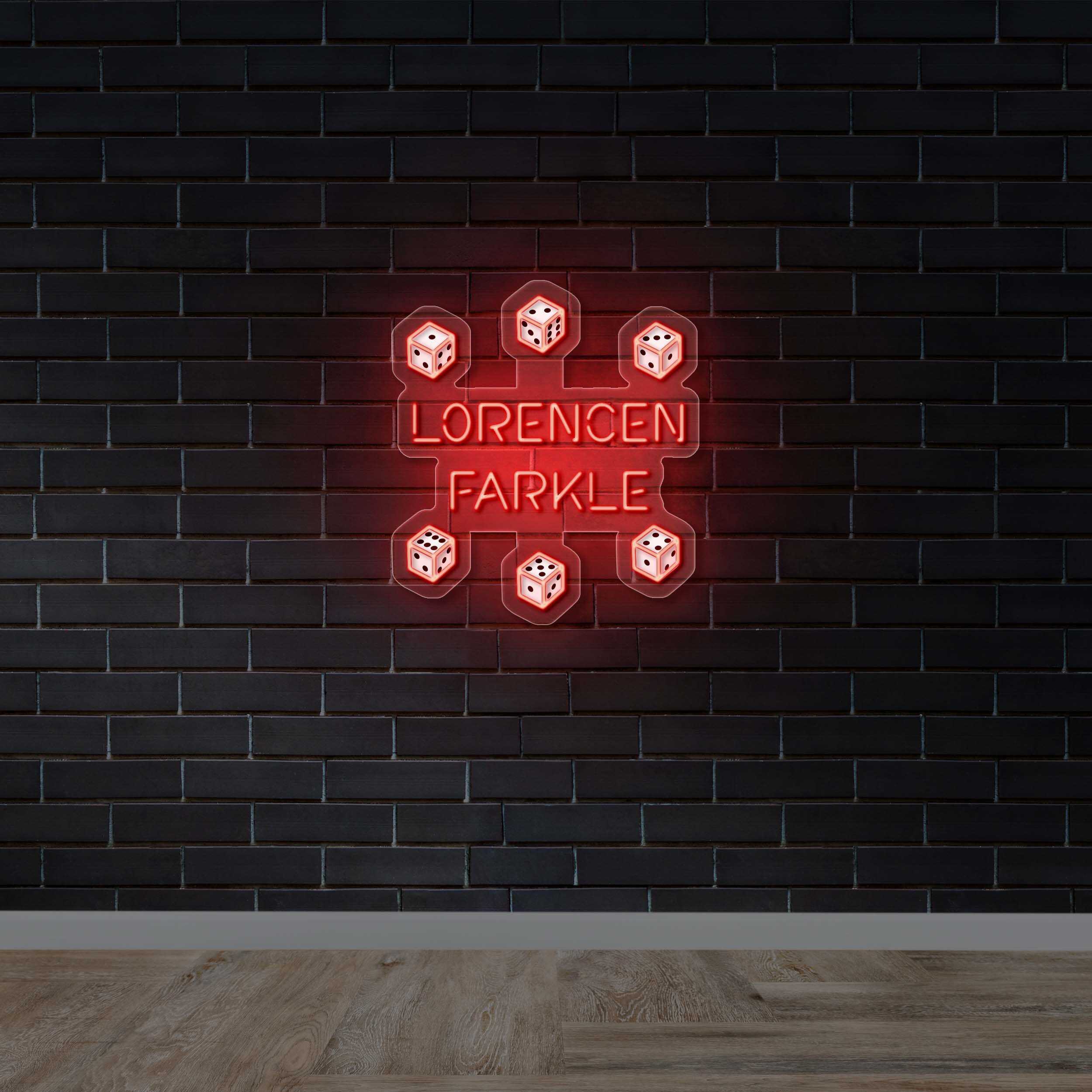 Lorencen Farkle - Premium Neon Artwork