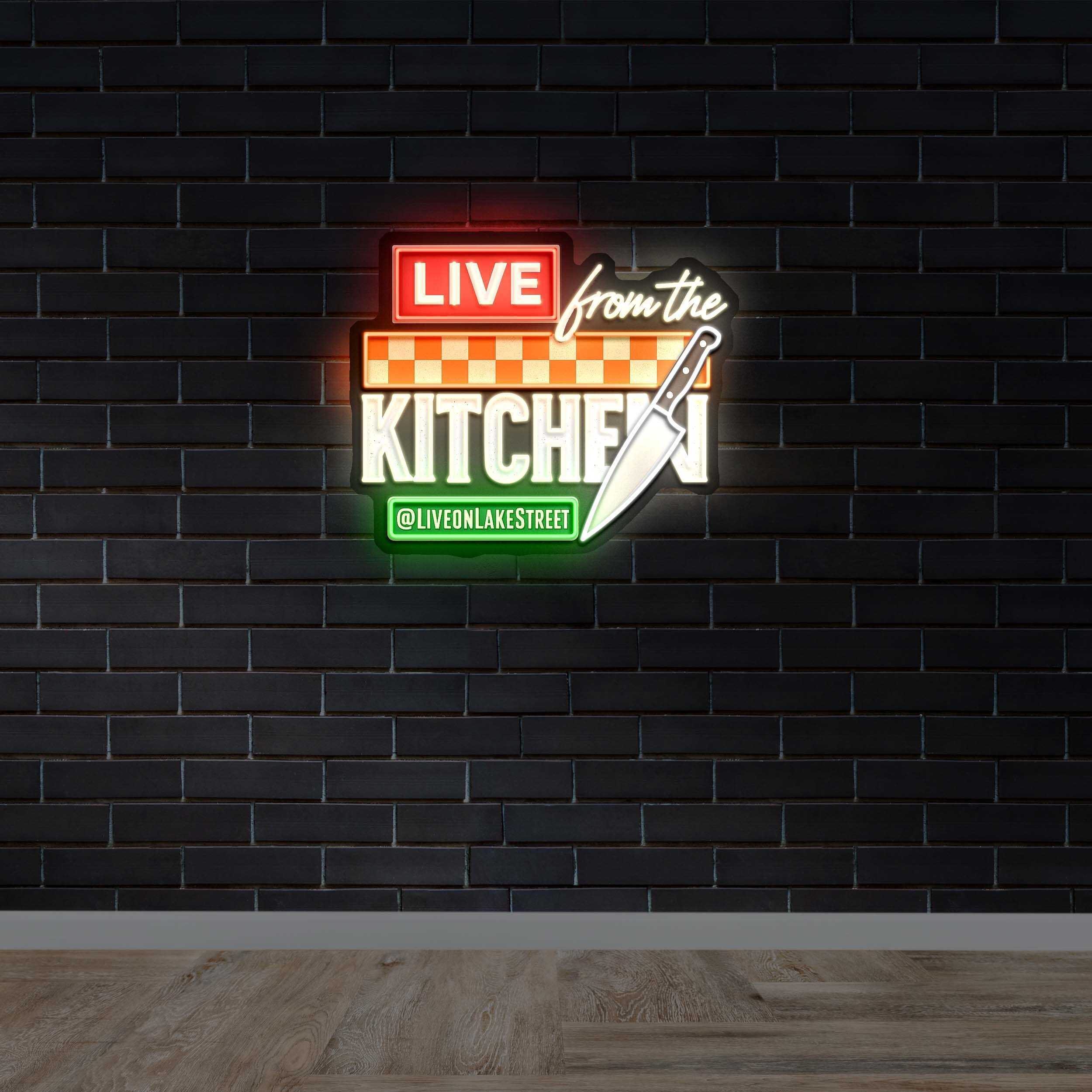 LIVE from the KITCHEN - Premium Neon Artwork