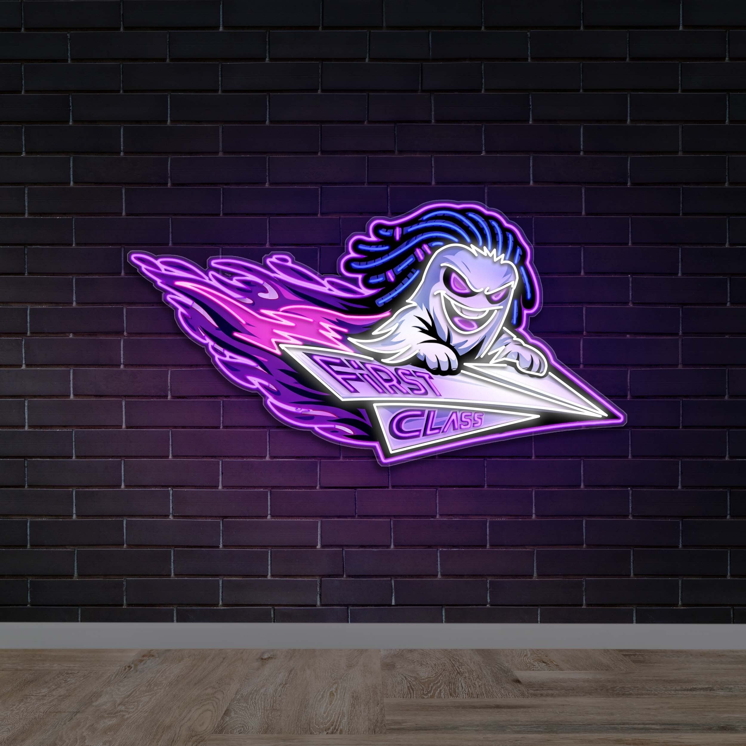 FIRST CLASS - Premium Neon Artwork