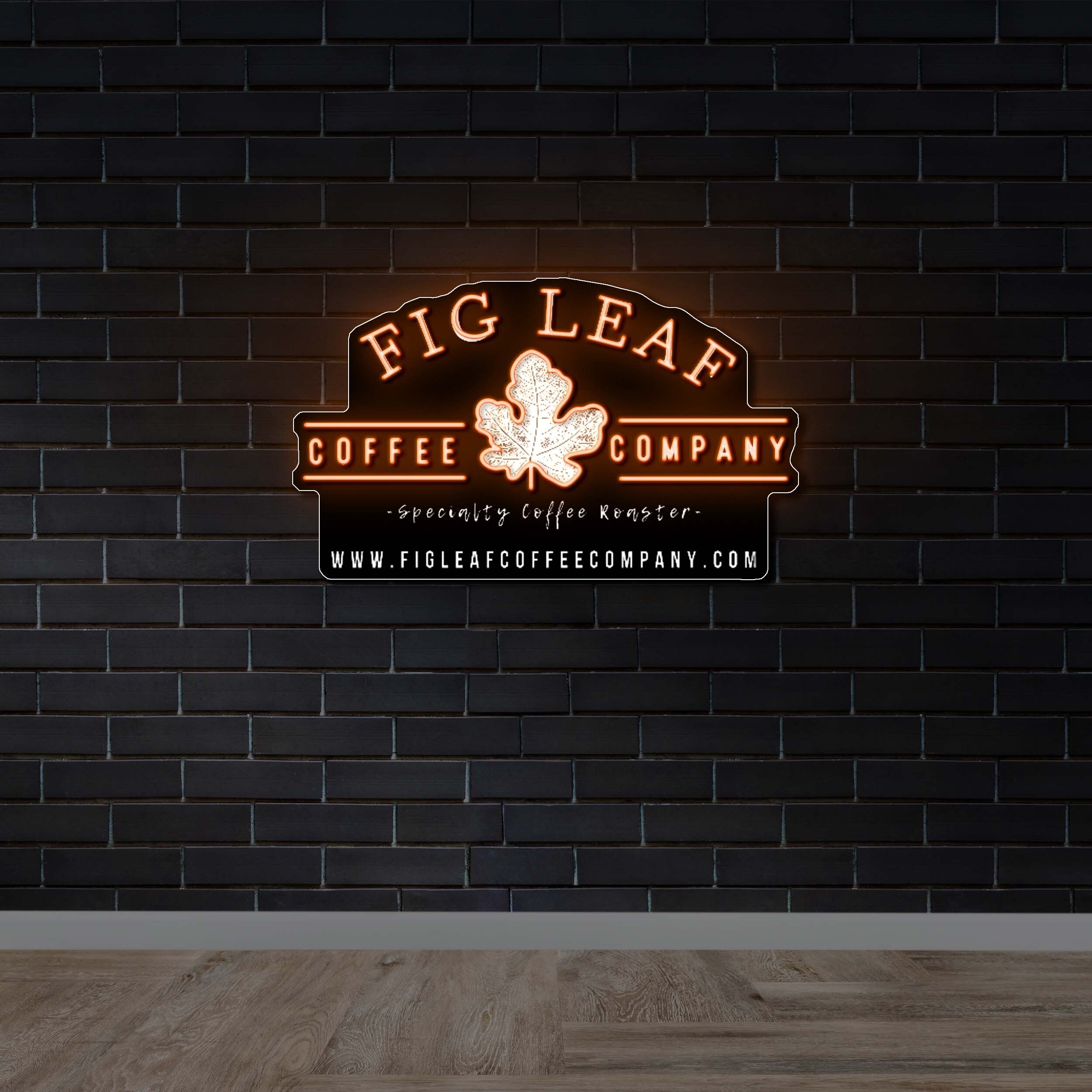 Fig Leaf - Premium Neon Artwork
