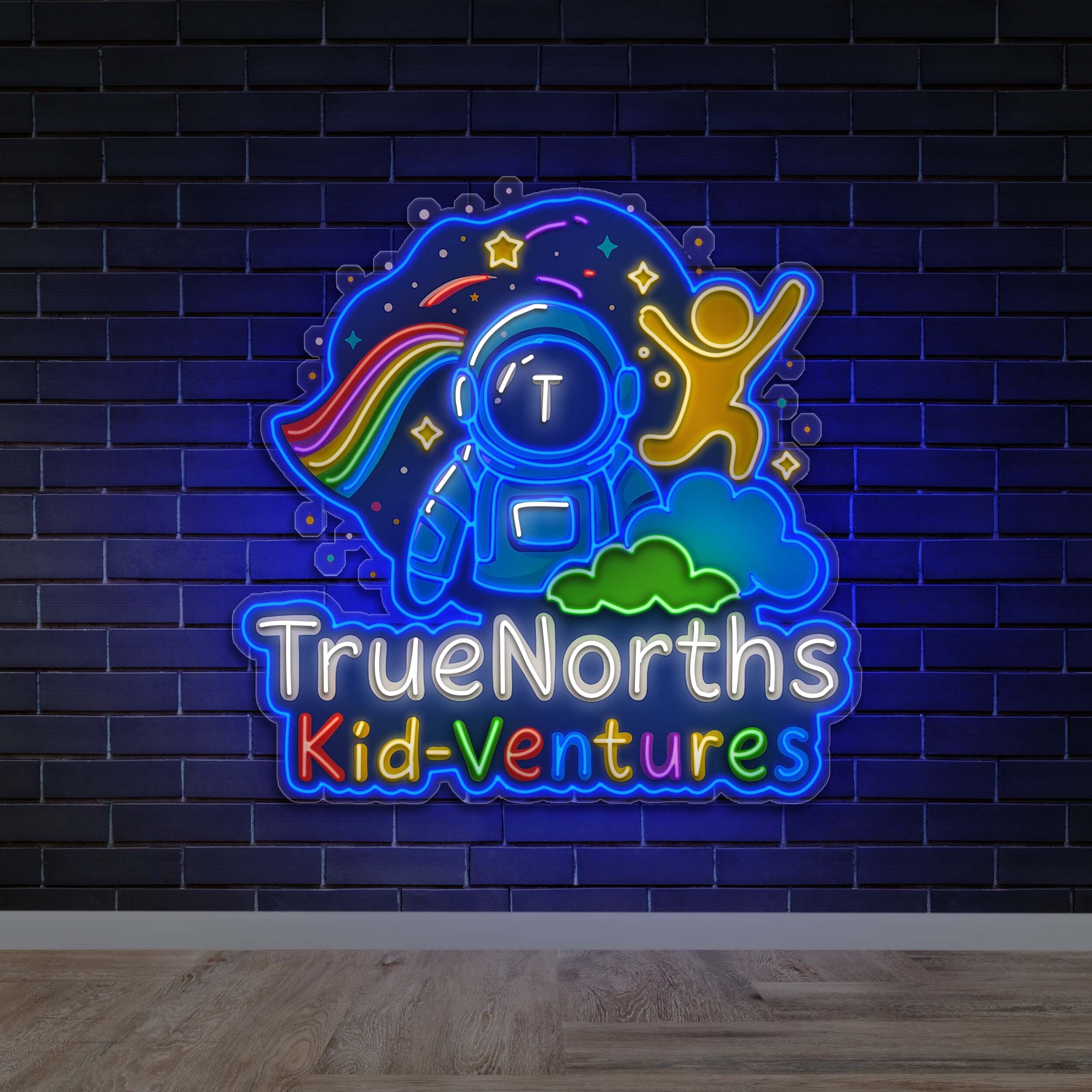 TrueNorths Kid-Ventures - Premium Neon Artwork