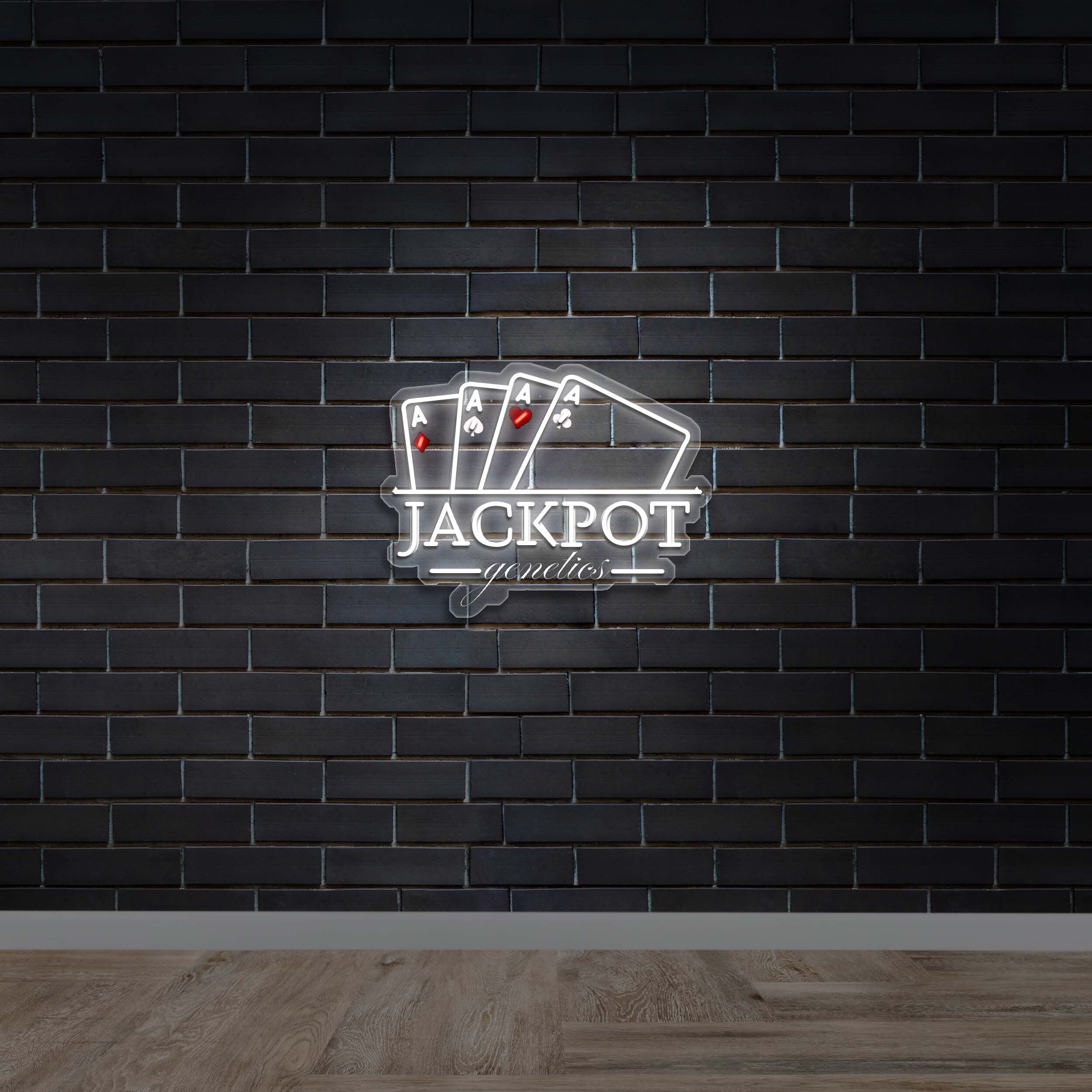 Jackpot Genetics - Premium Neon Artwork