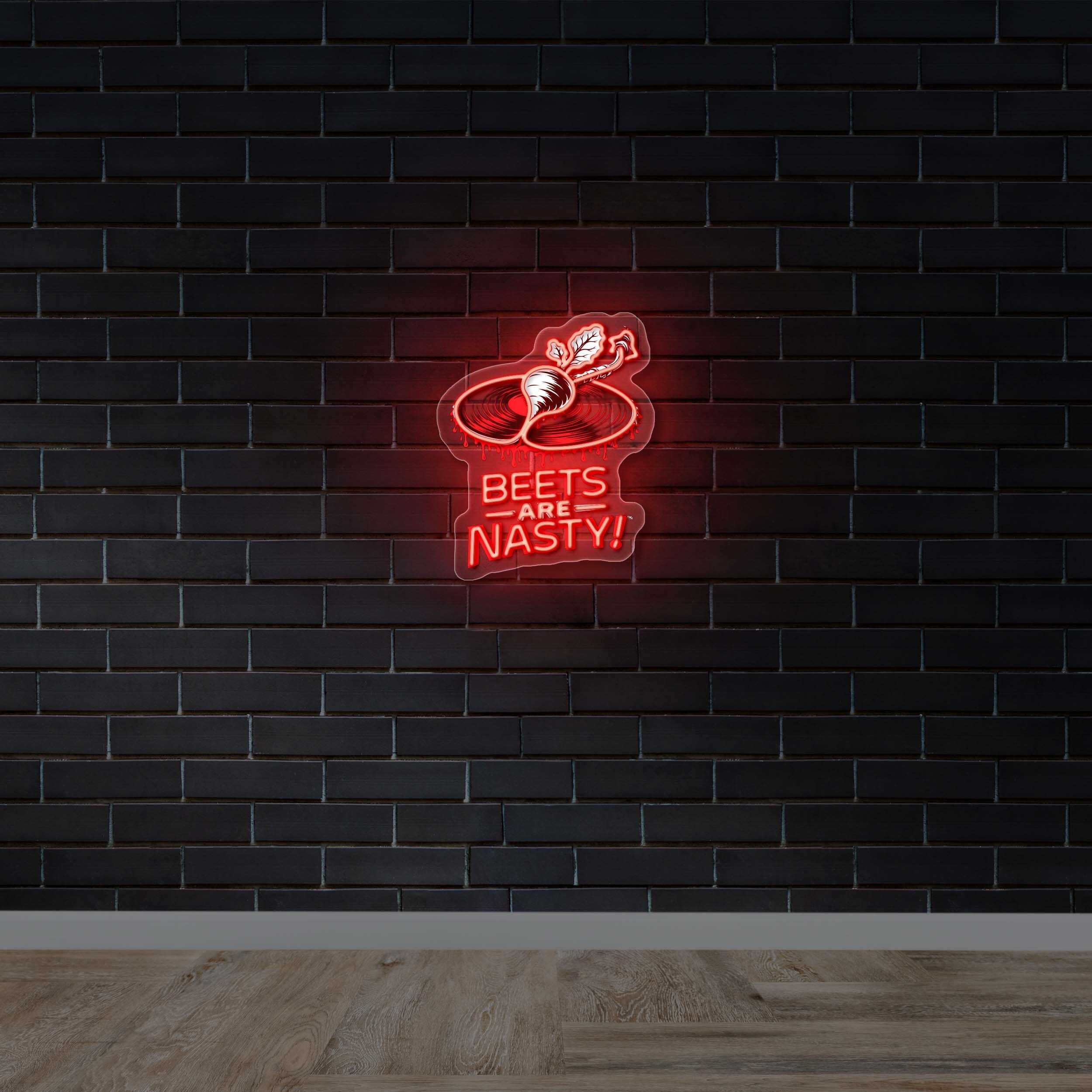 BEETS ARE NASTY - Premium Neon Artwork