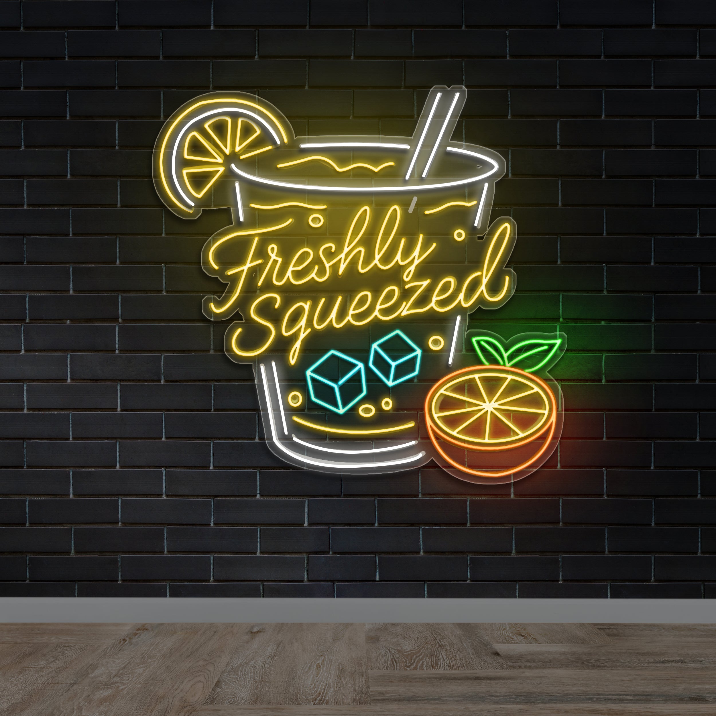 Freshly Squeezed - Premium Neon Artwork