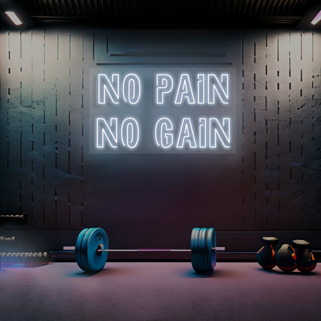 No Pain No Gain - Premium Neon Artwork