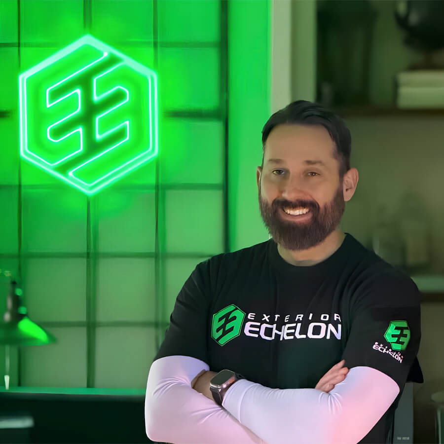 How Exterior Echelon Transformed Their Office Space with Neon Designs