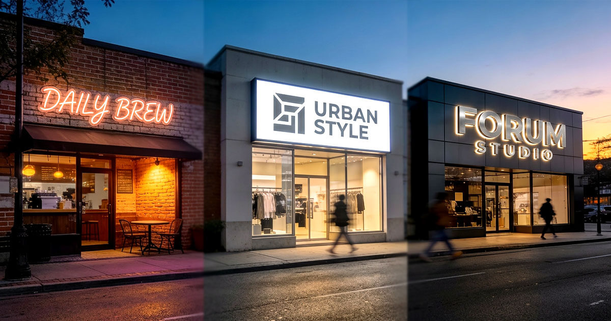 Choosing the Right Business Signage: Neon Signs vs Lightboxes vs Channel Letters