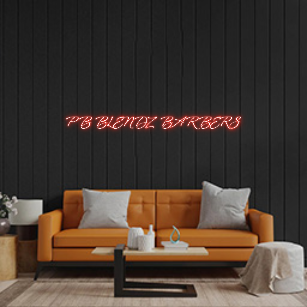 Custom Neon: PB BLENDZ BAR...