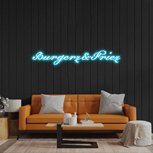 Custom Neon: Burgerz&Friez...