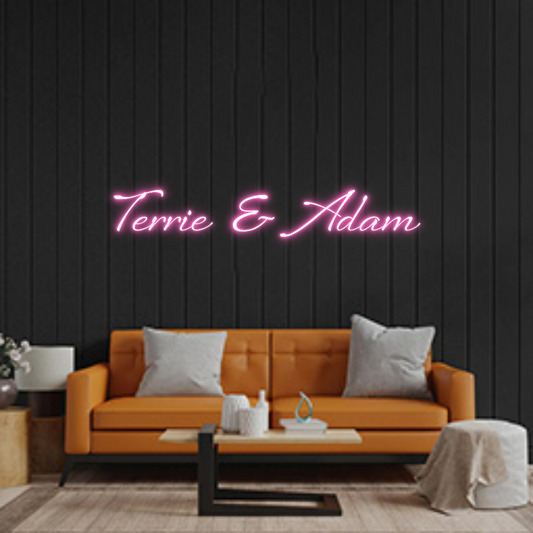 Custom Neon: Terrie & Adam