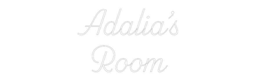 Custom Neon: Adalia’s
Room