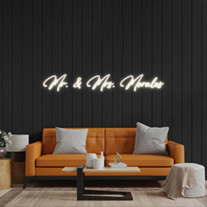 Custom Neon: Mr. & Mrs. Mo...