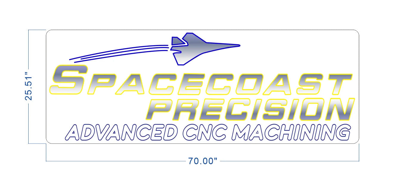 Spacecoast Precision - Premium Neon Artwork