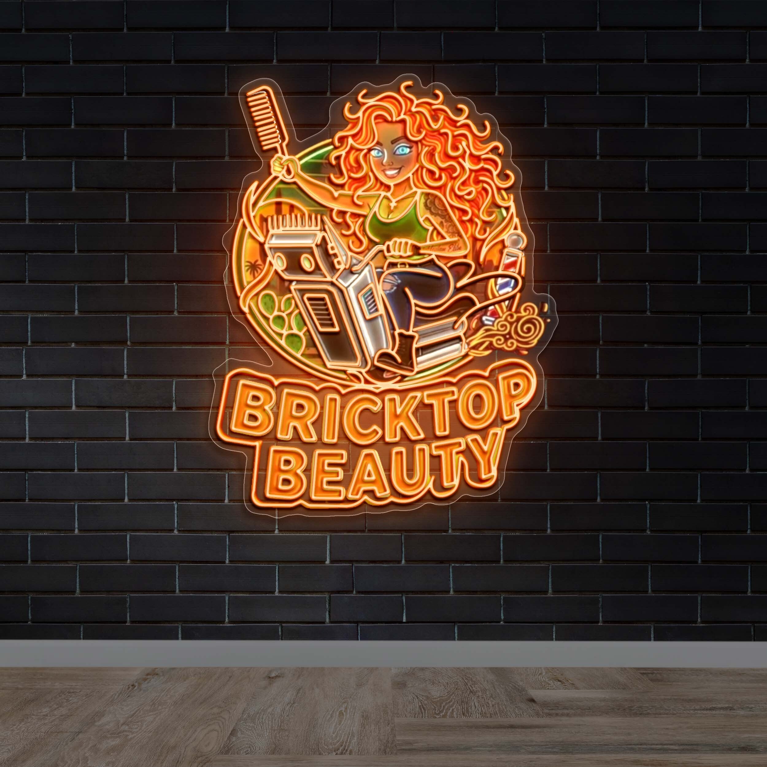 BRICKTOP BEAUTY - Premium Neon Artwork