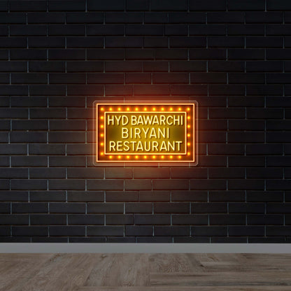 HYD BAWARCHI BIRYANI RESTAURANT - Premium Neon Artwork