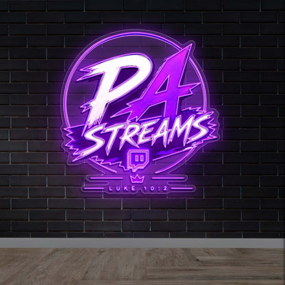 PA STREAMS - Premium Neon Artwork