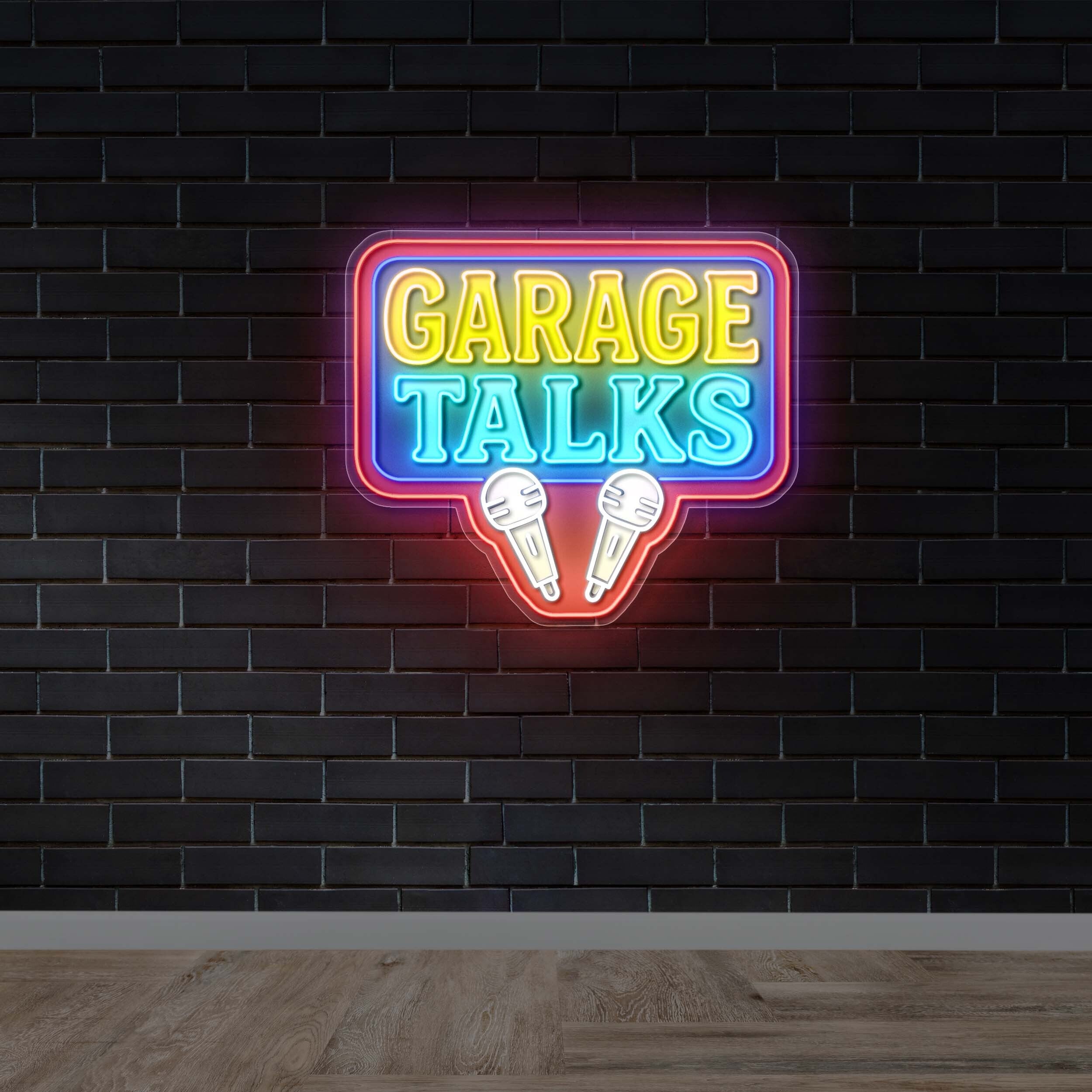 Garage Talks - Premium Neon Artwork