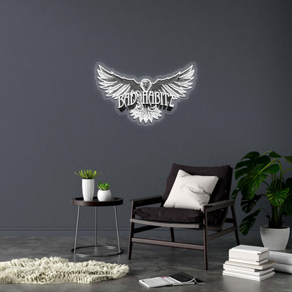 BAD HABITZ - Premium Neon Artwork