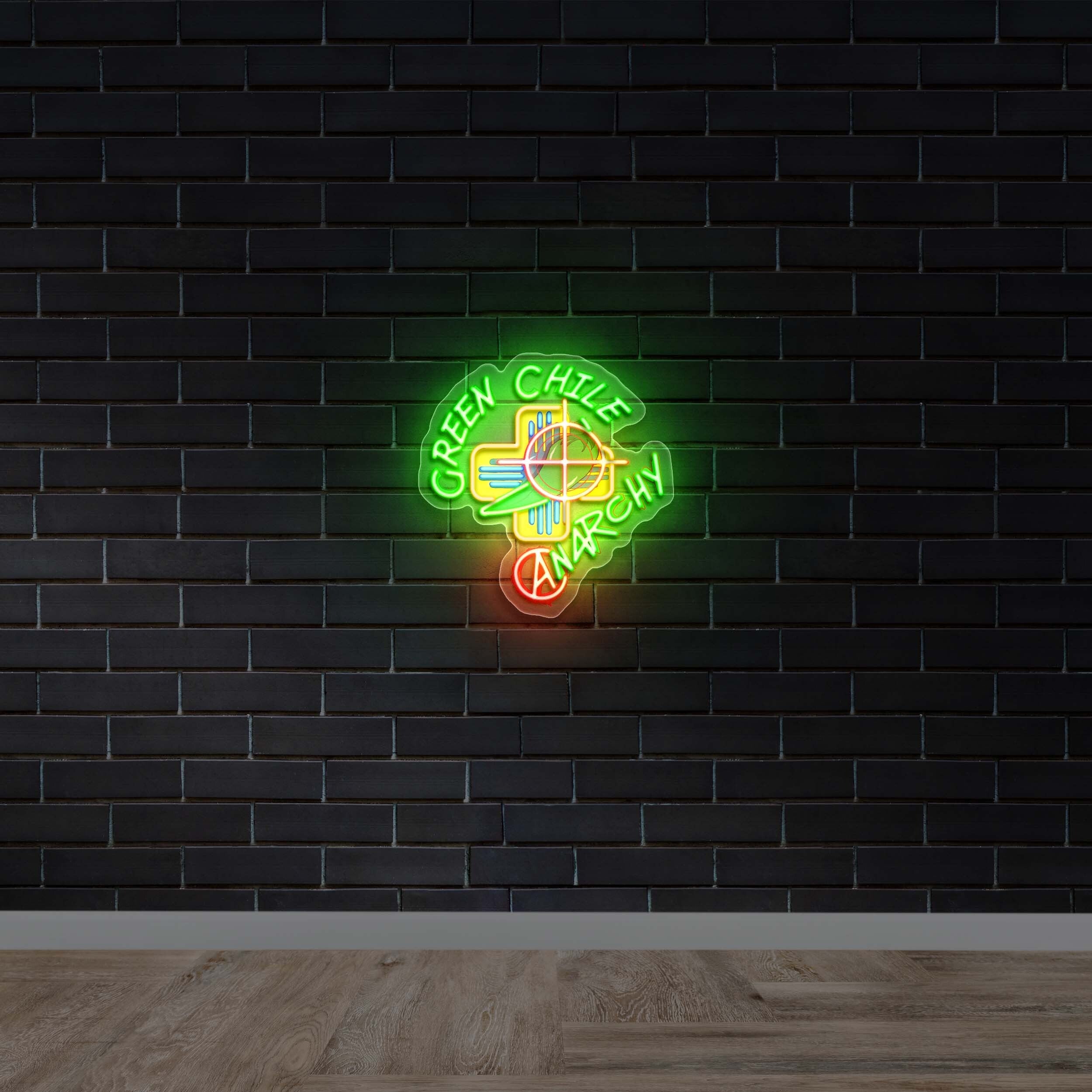 Green Chile Anarchy - Premium Neon Artwork