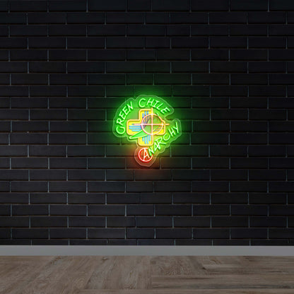 Green Chile Anarchy - Premium Neon Artwork