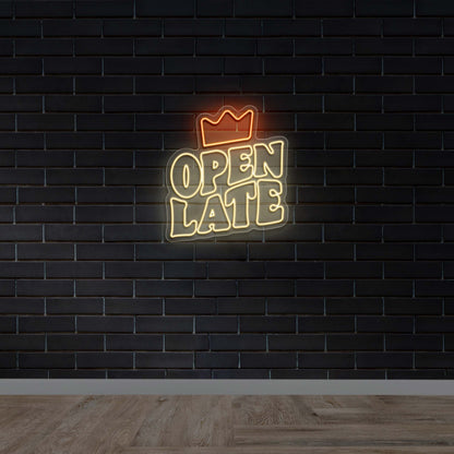 Open Late - Premium Neon Artwork