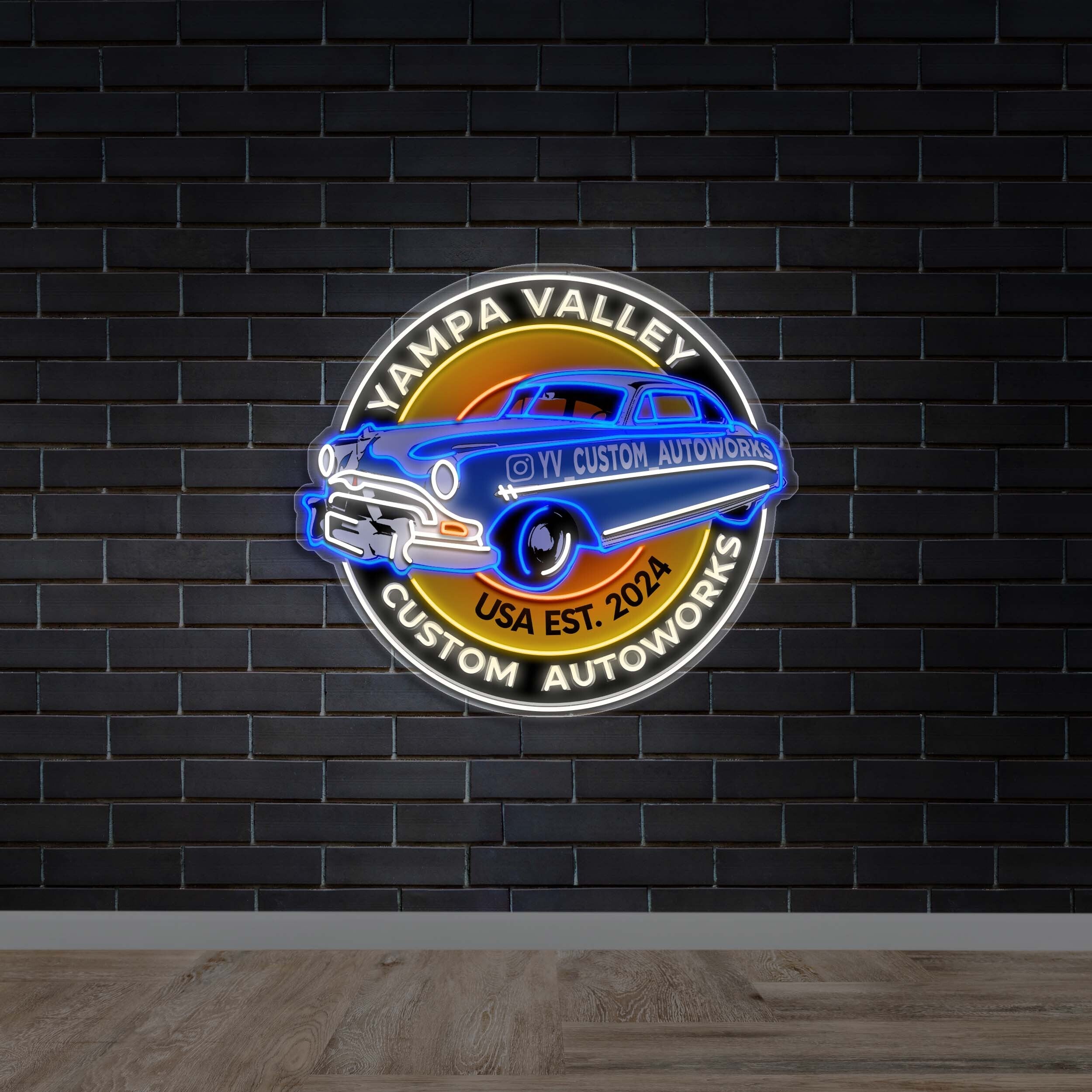 Yampa Valley Custom Autoworks - Premium Neon Artwork