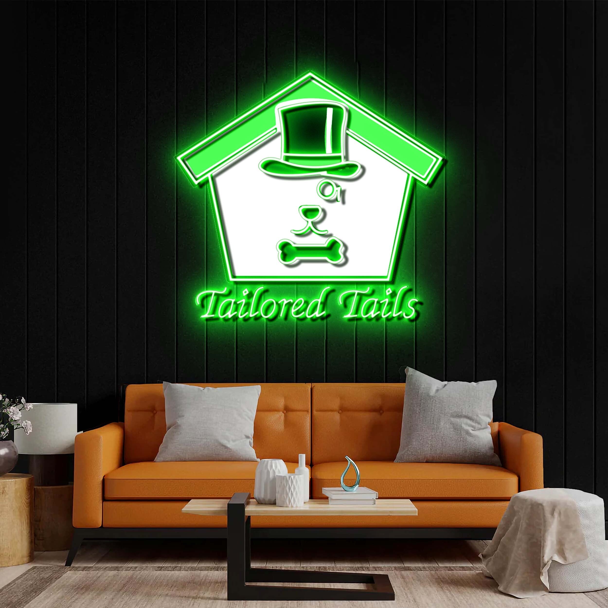 Tailored Tails - Premium Neon Artwork