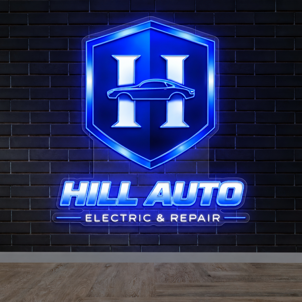 HILL AUTO ELECTRIC REPAIR - Premium Neon Artwork