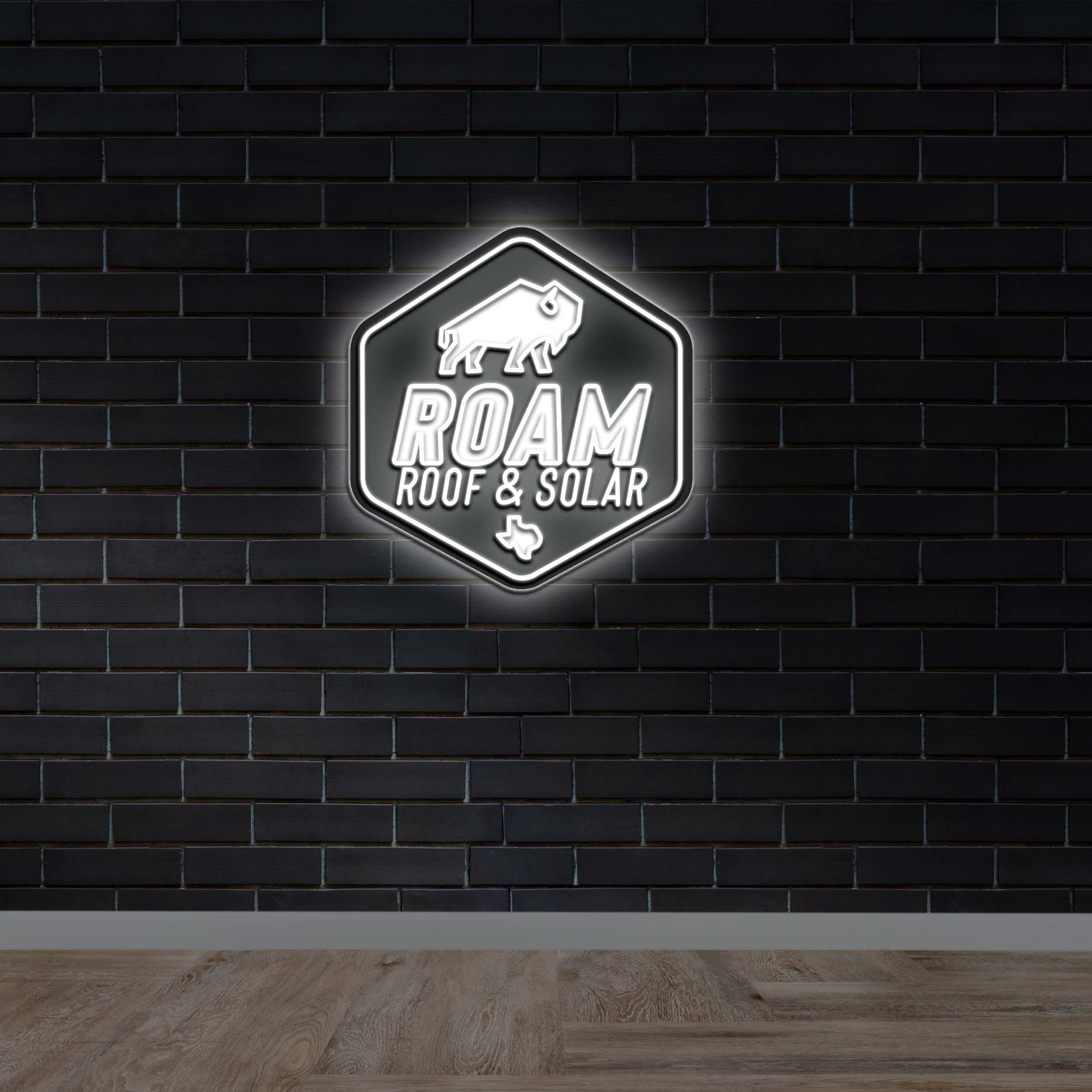 ROAM ROOF & SOLAR - Premium Neon Artwork