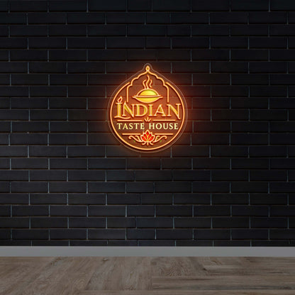 Indian Taste House - Premium Neon Artwork