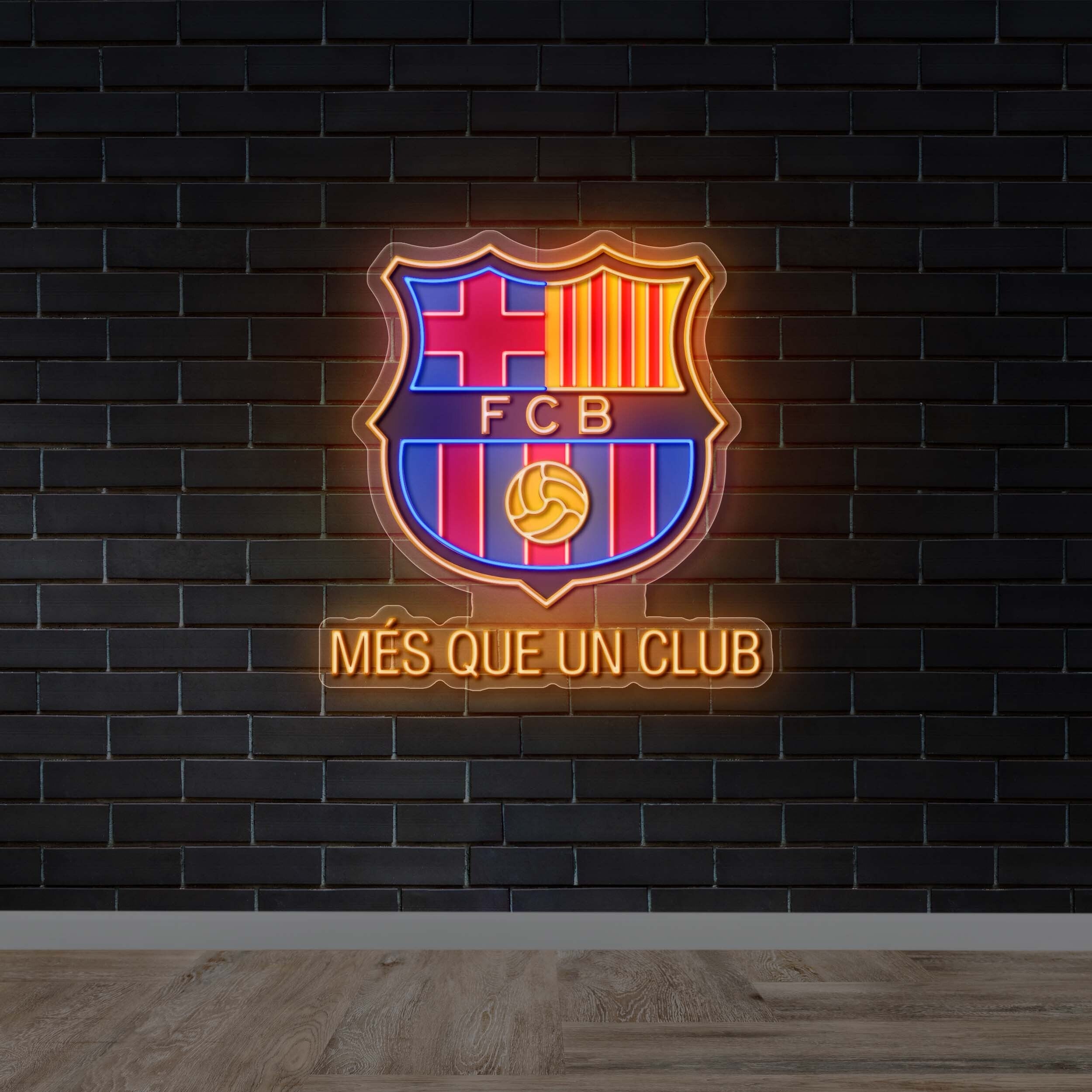 FCB Més Que Un Club - Premium Neon Artwork