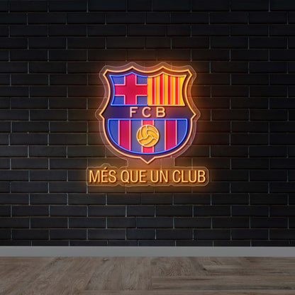 FCB Més Que Un Club - Premium Neon Artwork