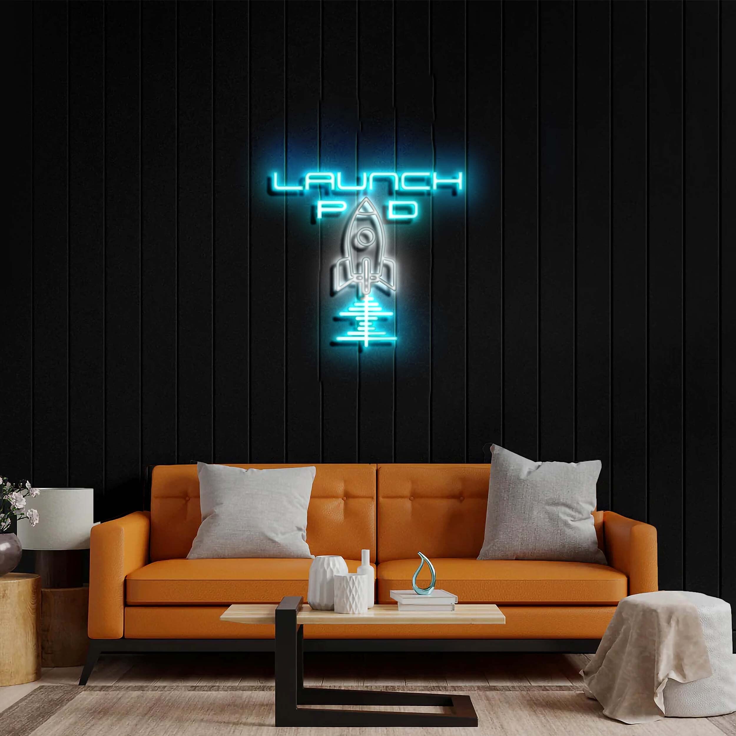 Launch Pad - Premium Neon Artwork