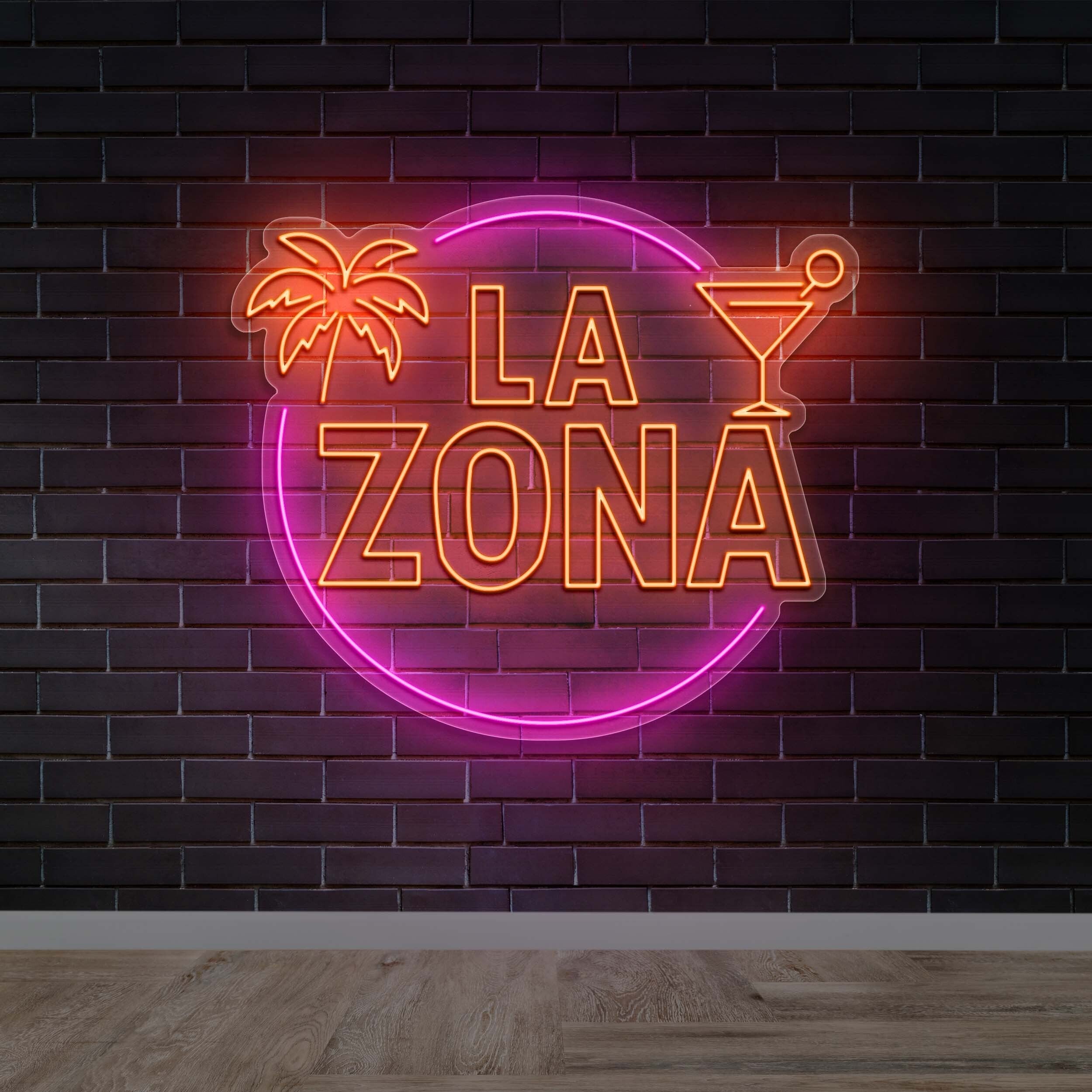 LA ZONA - Premium Neon Artwork