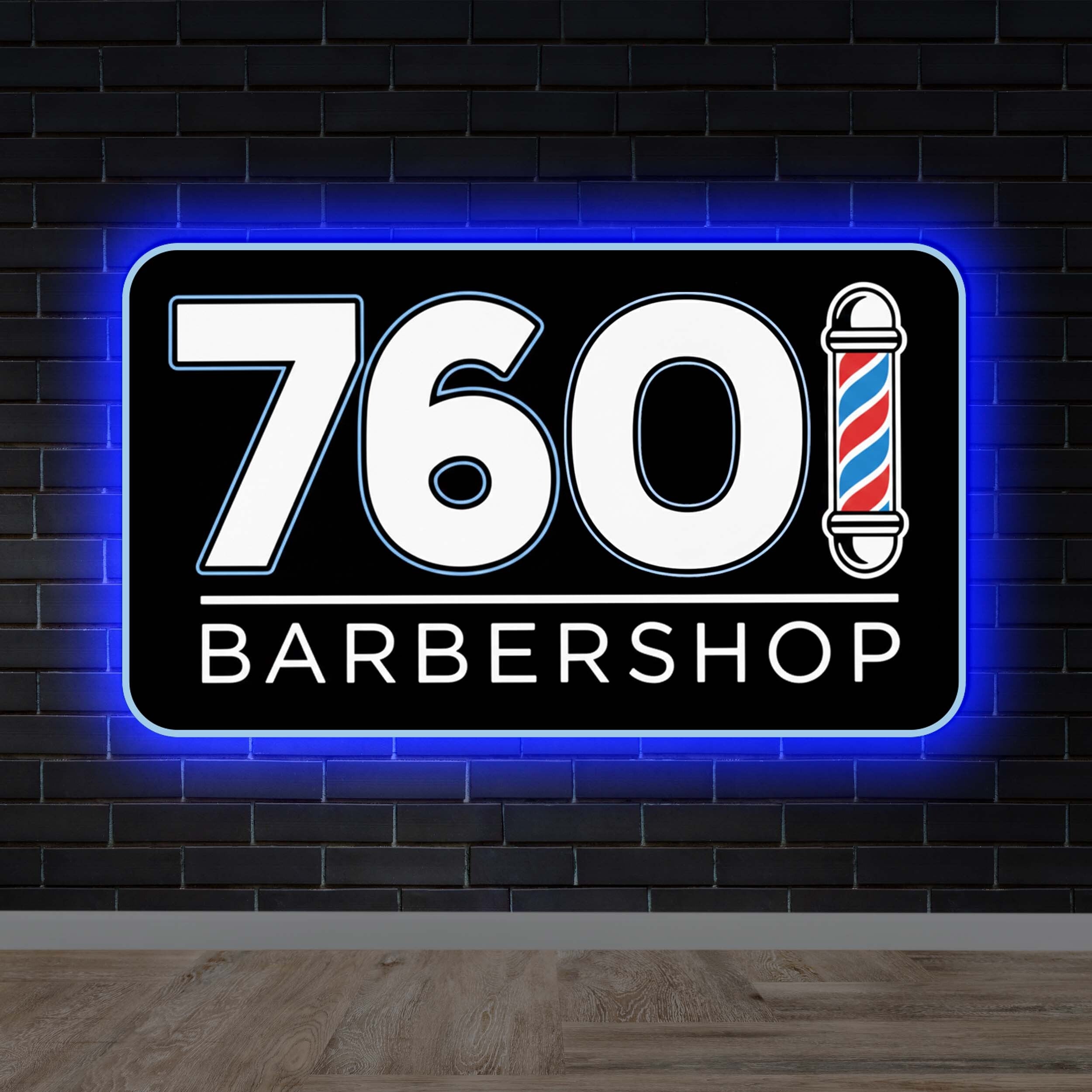 76O Barbershop | Backlit - Premium Neon Artwork