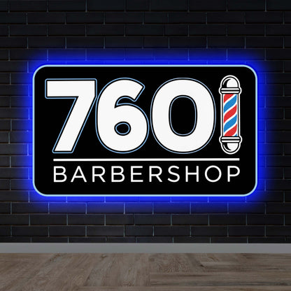 76O Barbershop | Backlit - Premium Neon Artwork
