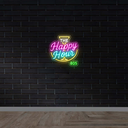 The Happy Hour - Premium Neon Artwork