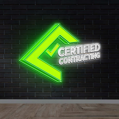 Certified Contracting - Premium Neon Artwork