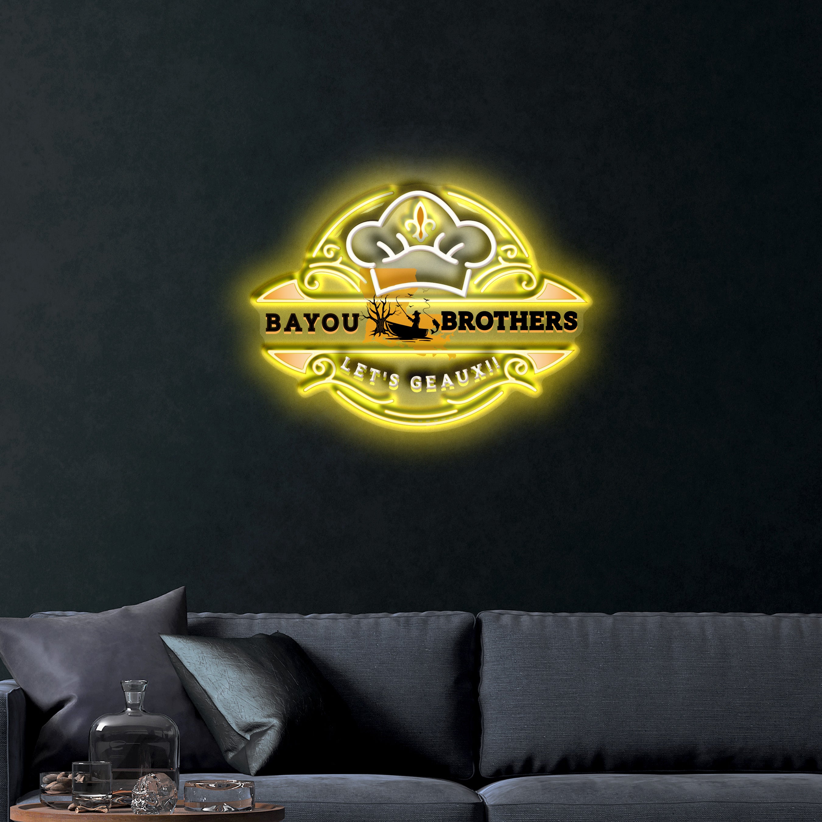 BAYOU BROTHERS – Premium Neon Artwork