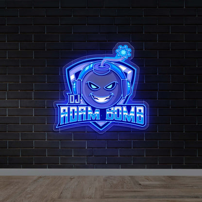 DJ ADAM BOMB - Premium Neon Artwork