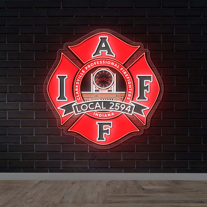 IAFF LOCAL 2594 - Premium Neon Artwork