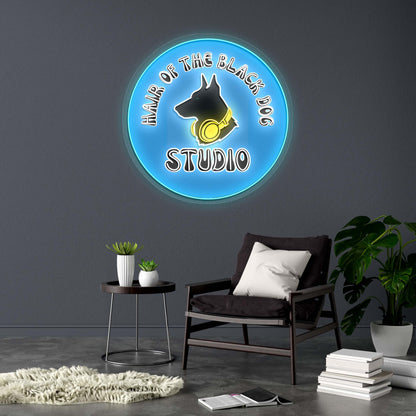 HAIR OF THE BLACK DOG - Premium Neon Artwork
