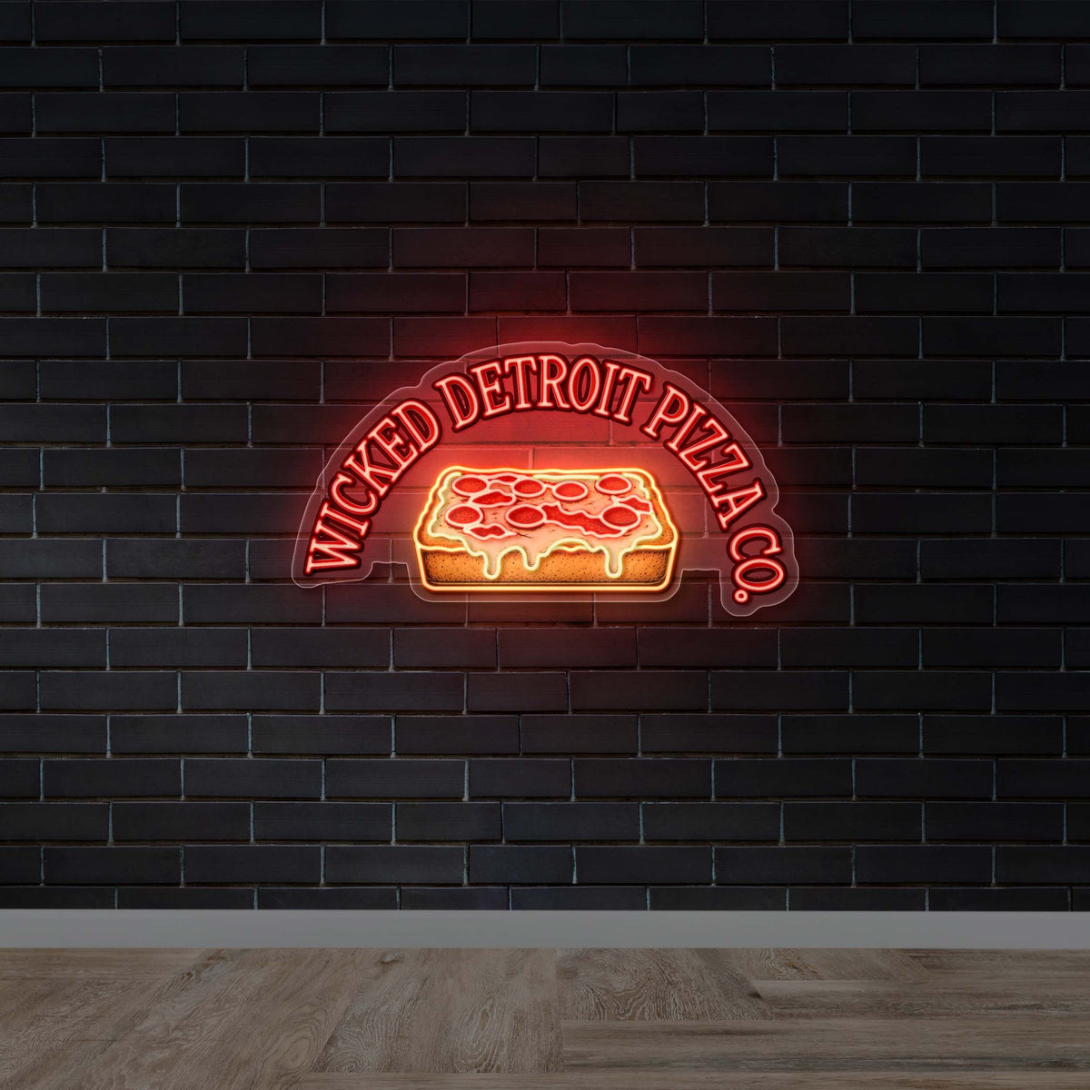 Wicked Detroit Pizza Co. - Premium Neon Artwork