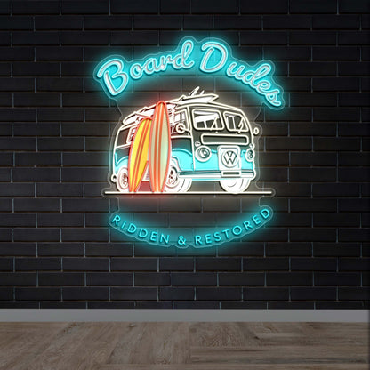 Board Dudes - Premium Neon Artwork
