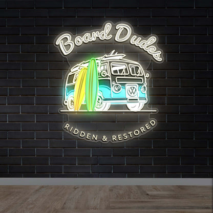 Board Dudes - Premium Neon Artwork