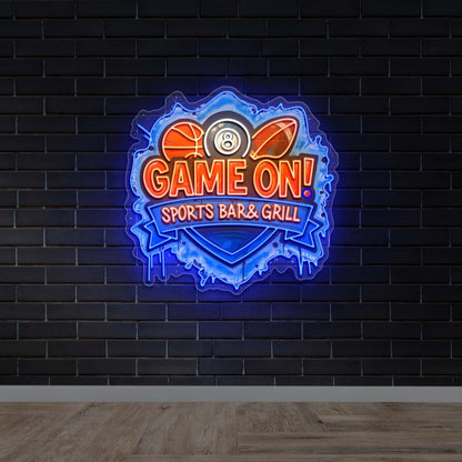 Game On Sports Bar & Grill - Premium Neon Artwork