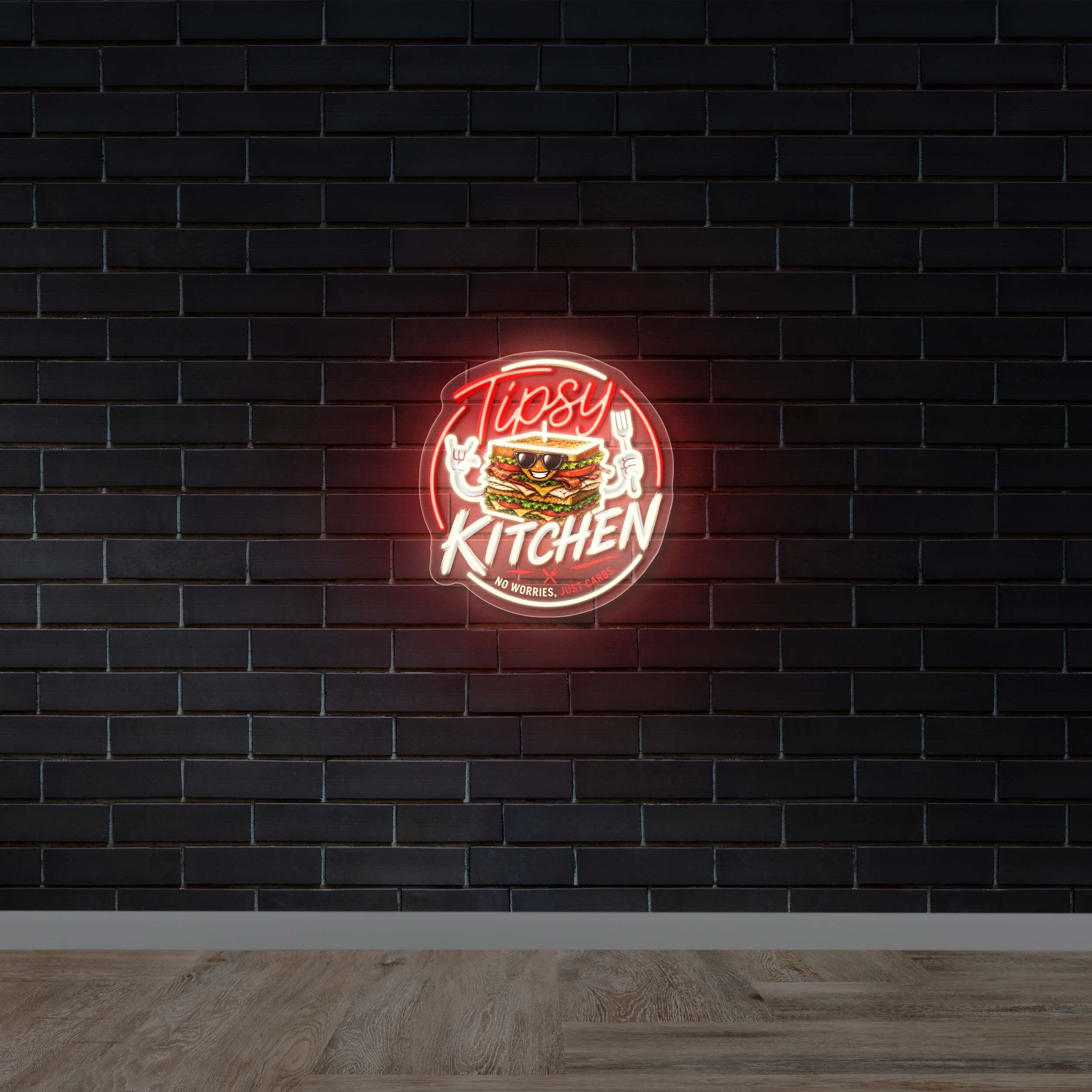 TIPSY KITCHEN - Premium Neon Artwork