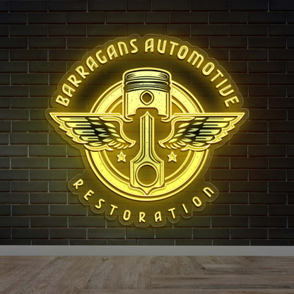 BARRAGANS AUTOMOTIVE - Premium Neon Artwork