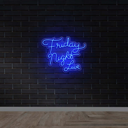 Friday Night Live - Premium Neon Artwork